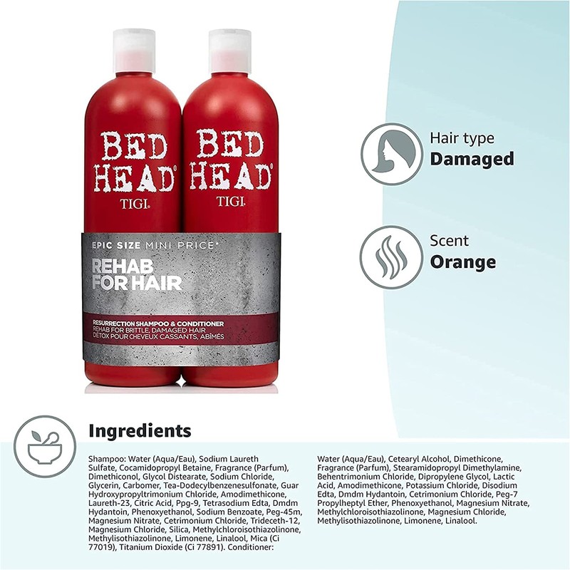 Bed Head by TIGI Urban Antidotes Resurrection Shampoo and Conditioner
