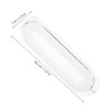 FUNOMOCYA Oval Range Hood Light Cover Plastic Lamp Shade Sturdy
