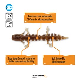 Ned-Rig Salamander Fresh Water Soft (Mudbug 3")