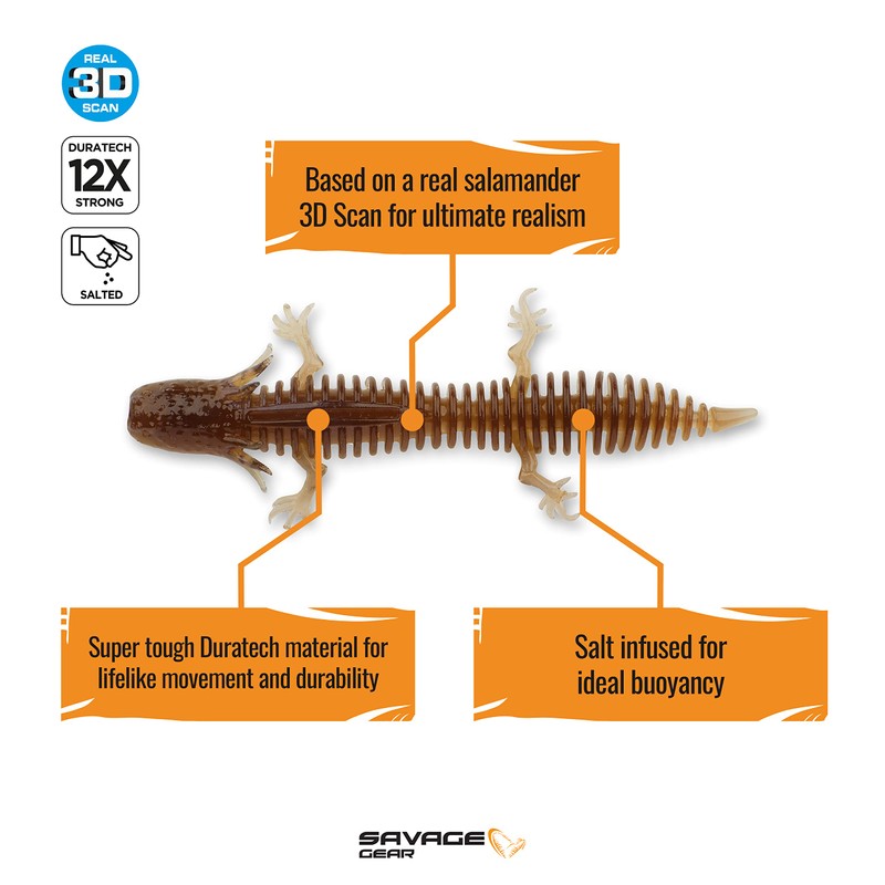 Ned-Rig Salamander Fresh Water Soft (Mudbug 3")