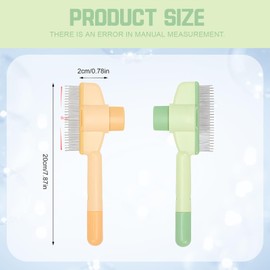 Flohkamm Für Katzen, 2 Stück Katzenkamm Langhaar, Magic Brush Katze, Kamm Für Katzen, Katzen Kamm, 20 * 8 * 2 Cm, ABS Und Edelstahl, Für Fellpflege Und Flohbekämpfung