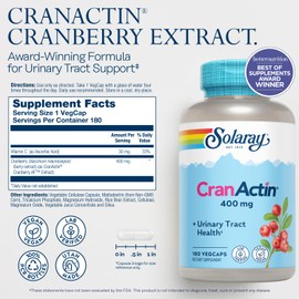 Solaray, Cranactin, 180 Veggie Capsules