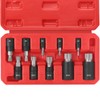 RIMKOLO 10-Piece XZN Triple Square Spline Bit Socket Set, 1/4”,