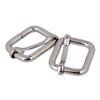 Mxfans 20 x Silver Triglides Slides Webbing Belt Buckles Handbag