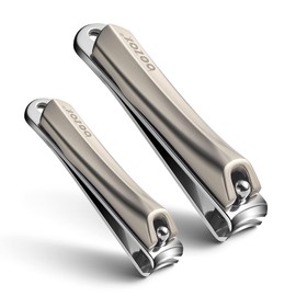 BEZOX BEZOX Nails Clippers - Professional Fingernail Clipper for Women and Men, Ergonomic Travel Toenail Clippers, Finger Nails Clipper for Adult, Stylish Nail Cutter and Nail Trimmer - Grey
