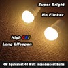 A15/G45 LED Light Bulb 4W Equivalent 40W Halogen Warm White
