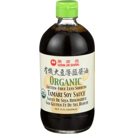 Wan Ja Shan, Sauce Soy Tamari Less Sodium organic, 15 Ounce