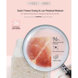 BNYEE Freeze Dried Chicken Cat & Dog Treats –8OZ Chicken Meat - High Protein, Bite-Sized, Training Treats Snacks (Chicken)