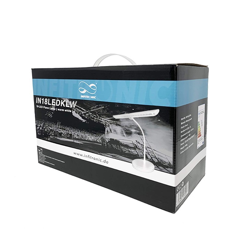 Infitronic IN18LEDKLW - 18 LEDs Piano Lamp Table Lamp Warm