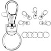 FineGood Keychain Hardware 5-Piece Set Double Ring Keychain Hardware Keyring