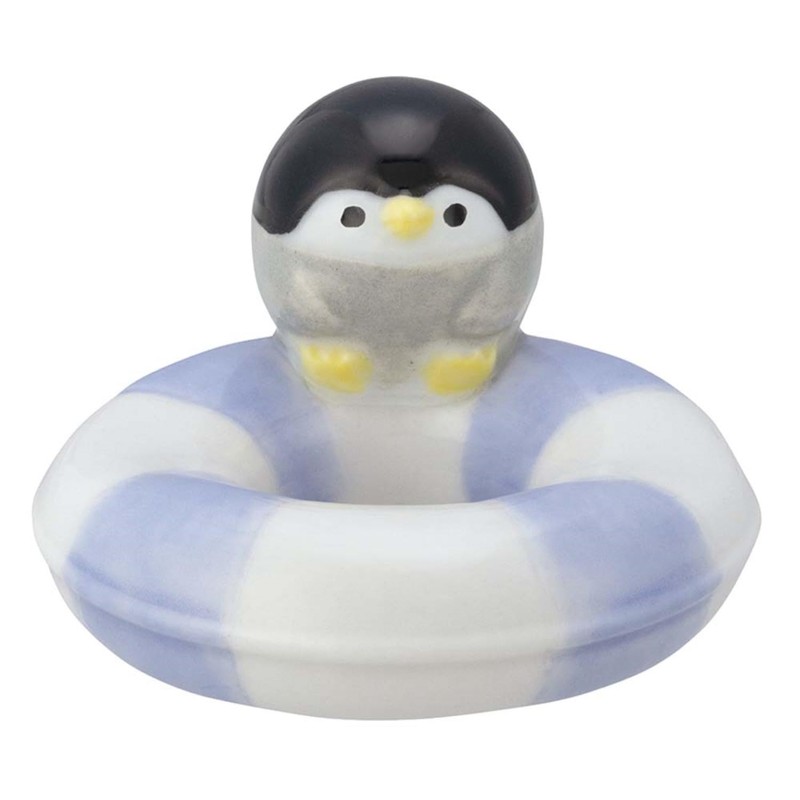 Decorle MG-38763 Uchiwa Chopsticks Rest Penguin Approx. 1.7 x 1.8