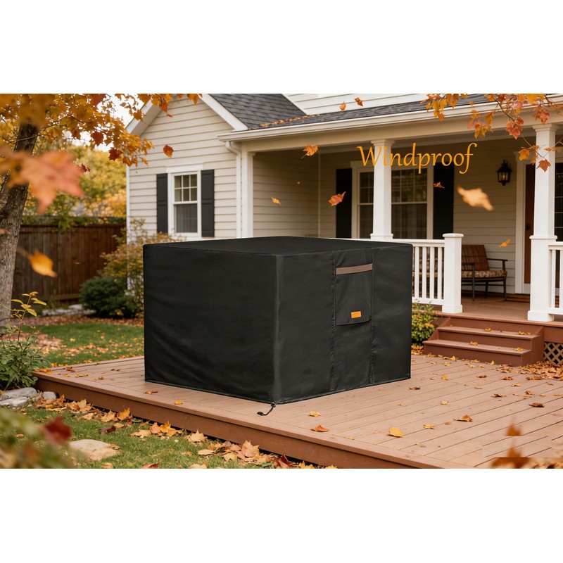 Garden Balsam 600D Heavy Duty Waterproof Patio Fire Pit Cover