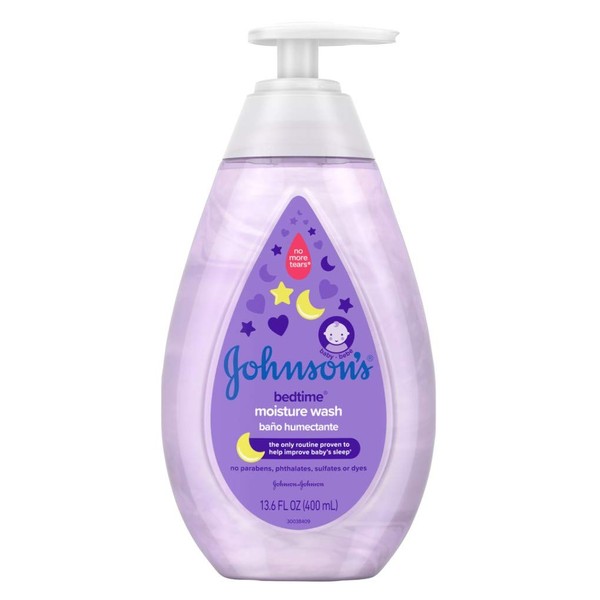 Johnsons Baby Bedtime Wash Moisture 13.6 Ounce (400ml) (3 Pack)