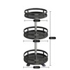 360° Rotating Spice Rack Organizer, Non-Slip Kitchen Turntable for Countertop,