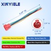 XINYIELE 22MM Latching 12V Push Button Switch On/Off,Waterproof with LED