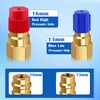 FANOVO R12 to R134a Adapter, High & Low Pressure R12