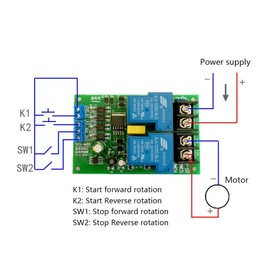 30A 12V 24V DC Motor Forward/Reverse Control Board Low Level P0 30A 40A High Current Limit Switch Driver Module