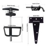 BTEOBFY Double Door Shed Hardware Kit -Includes Window and Door/Window