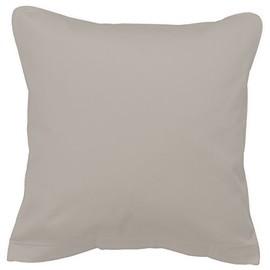 fleuresse 40 x 40 cm 100 Percent Cotton Colours Pillowcase with Piping, Grey