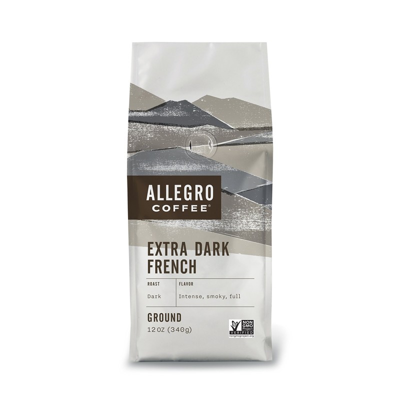 Allegro Coffee Extra Dark French Roast Ground Coffee, 12 oz