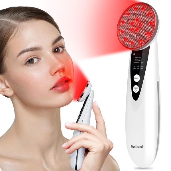 Handheld Red Light, Near Infrared Light Lamp with 660nm & 850nm Wavelengths for Face