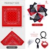 48 Pcs Bandanas Multi Purpose Bandanas Handkerchiefs for Women Cowboy