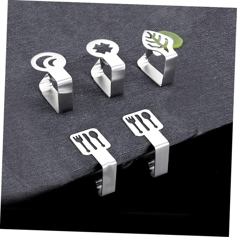 BIUDECO 4pcs Cartoon Tablecloth Clips Slip Fixing Clamps for Parties