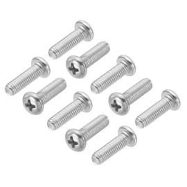 PATIKIL Phillips Pan Head Screws, 30 Pack M5-0.8 x 16mm 304 Stainless Steel 18-8 Full Thread, Pan Head Machine Phillips Drive Screw