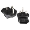 DINIC Travel Plug UK to Earthing Socket Mains Adaptor 2