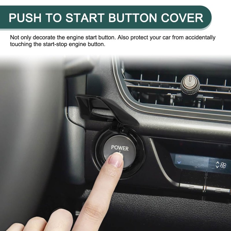 Lyxheth Car Engine Start/Stop Button Cover, Push Start Button Cover,