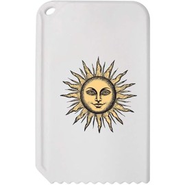 Azeeda 'Vintage Sun with Face' Plastic Ice Scraper (IC00042255)
