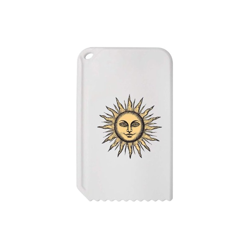 Azeeda 'Vintage Sun with Face' Plastic Ice Scraper (IC00042255)