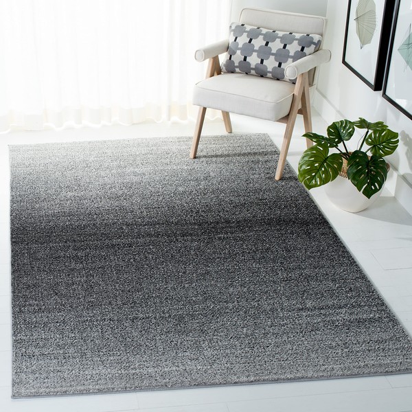SAFAVIEH Adirondack Collection 4' Square Grey/Dark Grey ADR142H Modern Ombre
