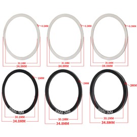 Set of 6 Bike Bicycle Cassette Hub Sprocket Gasket Flywheel Hub Aluminum Alloy Spacer Bottom Bracket Washer Axle Replacement Accessories (Inner Diameter Diameter Diameter 1.2 inches (30 mm))