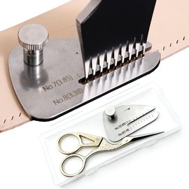 - Leather Stitching Punch Aid Pulling Plate and Scissor Kit,  Lacing Chisel or Pricking Iron Aid Mate, Leather Craft Work Tools Accessories - Color: Plate&scissor Set