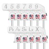 Craftsman Golf 11pcs /Set (4,5,6,7,8,9,A,S,P,L,X) USA US Flag Clover Leather