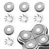 VRMETA 4 PCS Shaver Head Replacement Blades for Skull Pitbull
