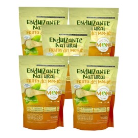 Fruta Del Monje Sustituto De Azúcar 400 Gr (5 Bolsas)