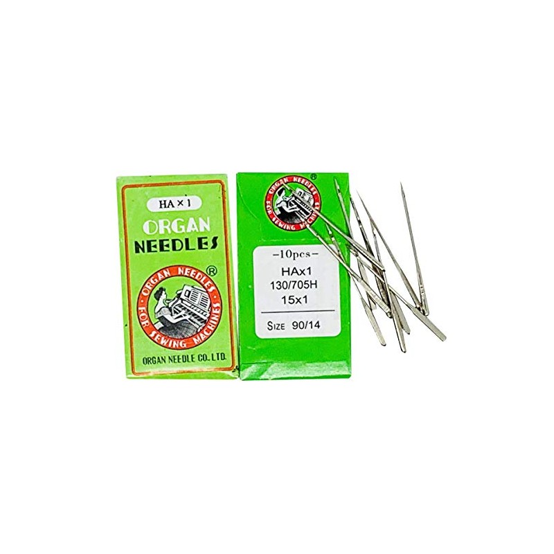 Organ Sewing Machine Needles Home-use (10 Needles/Pack), Size 90/14