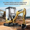 Upgraded Mini Excavator Cover, Waterproof Small Excavator Cover, Clear Enclosure