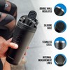 Ice Shaker Insulated Stainless Steel Shaker Bottle | 26oz, Black