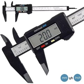 150MM 100MM 전자 디지털 게이지 섬유 측정 다이얼 캘리퍼스 미터 도구 탄소 버니어 디지털 캘리퍼스 눈금자 [0 100mm Bla] 150MM 100MM Electronic Digital Gauge Fiber Measurement Dial Calipers Meter Tool Carbon Vernier Digital Calipers Ruler [0 100mm Bla]