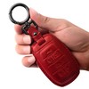 Tukellen for Dodge Key Fob Cover Genuine Leather Key Case