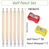 Mini Pencils, 50pcs, 10cm Long, HB Small Pencil with Rubbers,