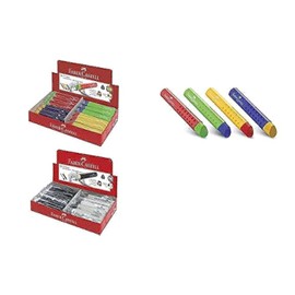 FABER-CASTELL Plastic Eraser TRI, Assorted Colours