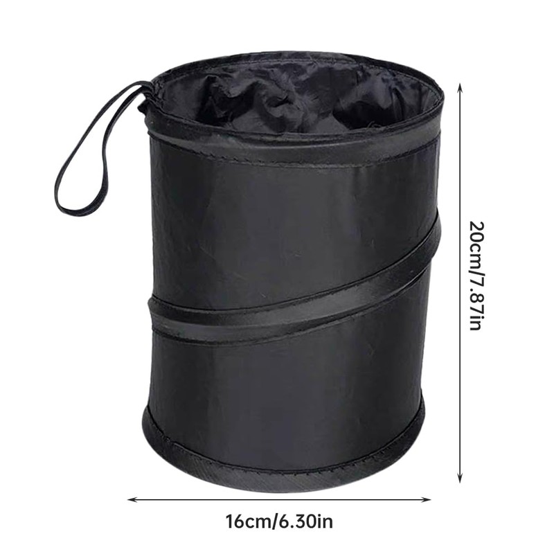 2 Pack Car Trash Bins, Mini Collapsible Car Garbage Can