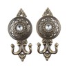 2Pcs Bronze Crystal Curtain Hold Back Tieback Wall Hook decor