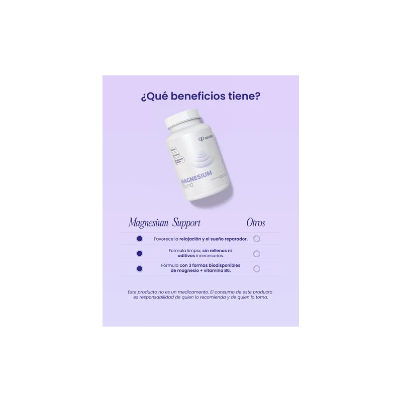 Magnesio Quelado Support Relajacion Y Sueño Glicinato 60caps