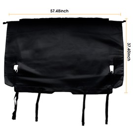 BESTAOO For Bronco Cargo Cover, Cargo Trunk Cover Rear Trunk Security Shield Shade for Ford Bronco 2021 2022 2023 2024 2025 4 Door, Black