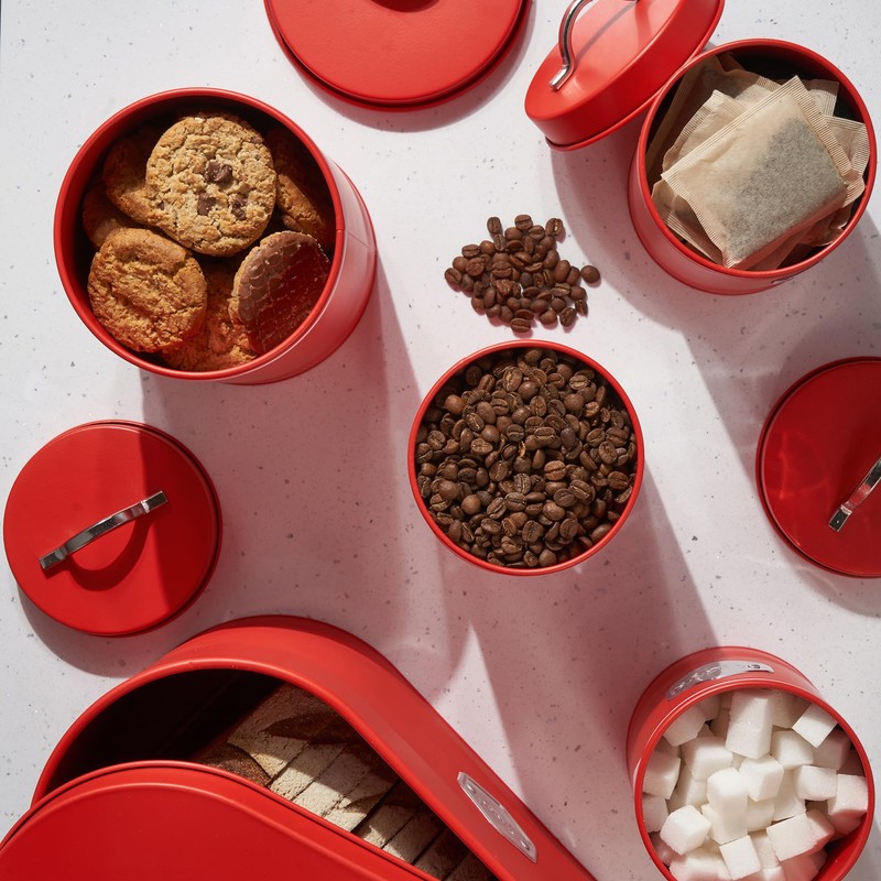 Cooks Professional 3 Piece Storage Canister Set | Labelled Containers